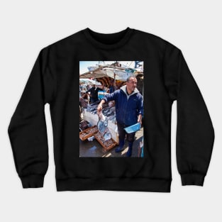 Morocco. Essaouira. Fisherman. Crewneck Sweatshirt